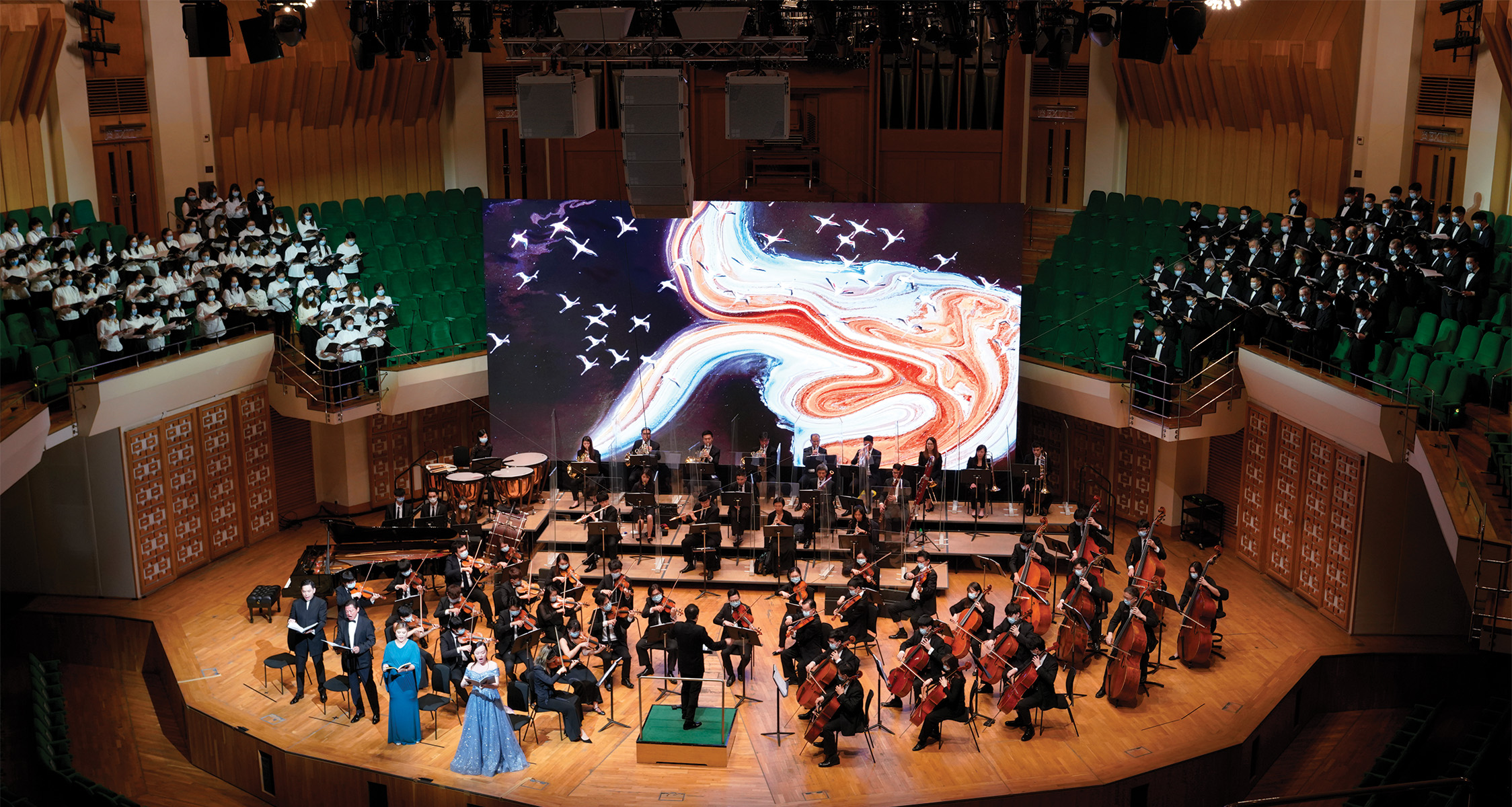 Aerial Symphony/ Concert Hall, Hong Kong Cultural Centre. Photos credit: © Hong Kong Orchestra